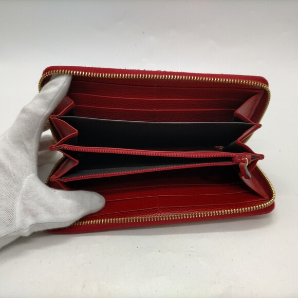 Gucci Long Wallet Red Leather #194259G12 - Picture 4 of 9